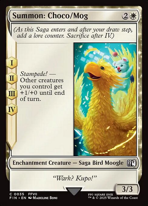 Summon: Choco/Mog — FIN #35 normal Magic card
