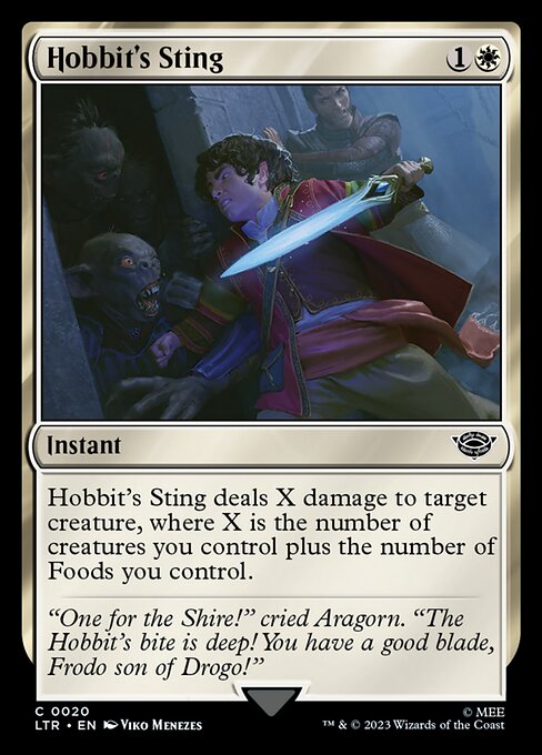 Hobbit's Sting — LTR #20 normal Magic card
