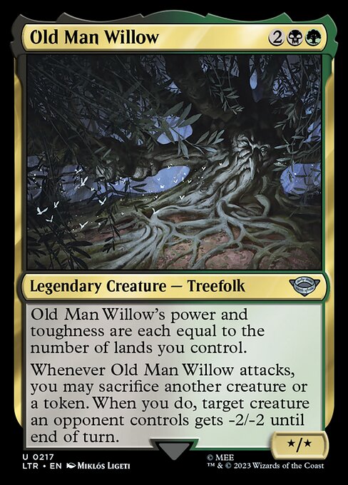 Old Man Willow — LTR #217 normal Magic card
