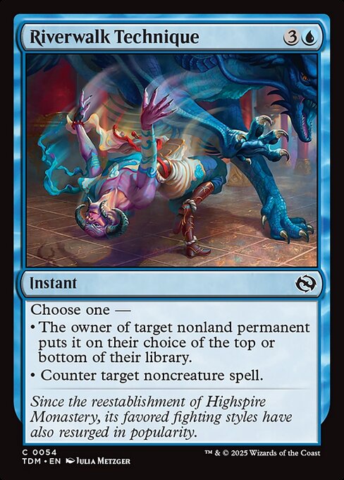 Riverwalk Technique — TDM #54 normal Magic card