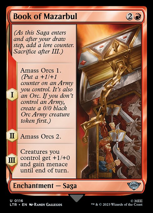 Book of Mazarbul — LTR #116 normal Magic card