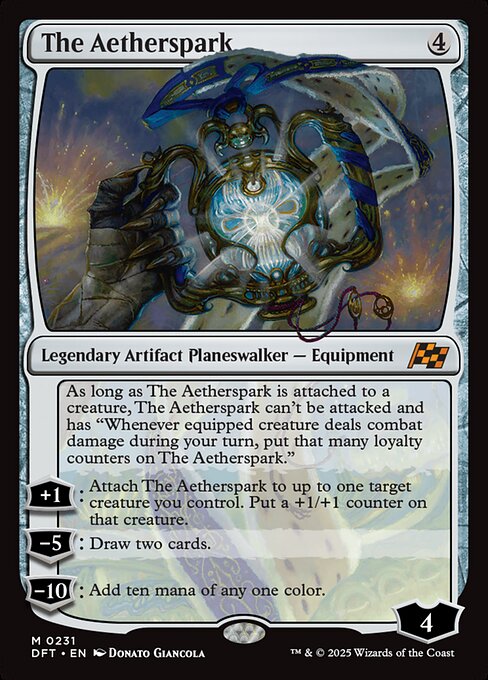 The Aetherspark — DFT #231 normal Magic card