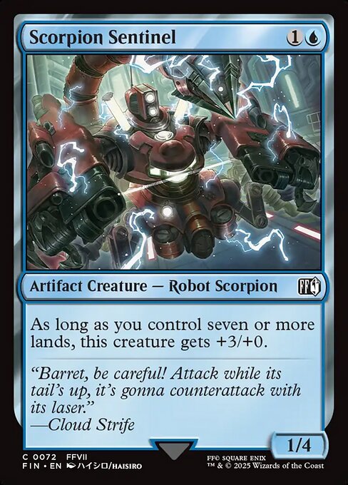 Scorpion Sentinel — FIN #72 normal Magic card