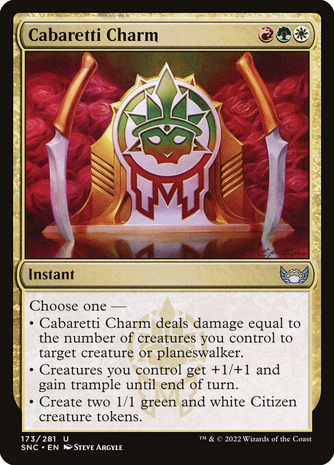 Cabaretti Charm — SNC #173 normal Magic card