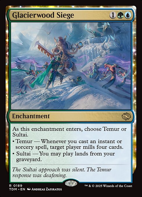 Glacierwood Siege — TDM #189 normal Magic card