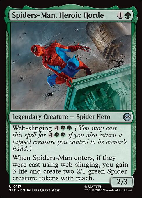 Spiders-Man, Heroic Horde — SPM #117 normal Magic card