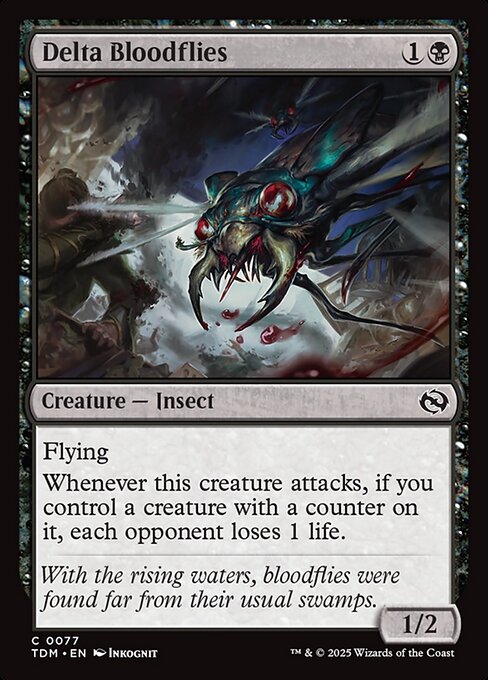 Delta Bloodflies — TDM #77 normal Magic card