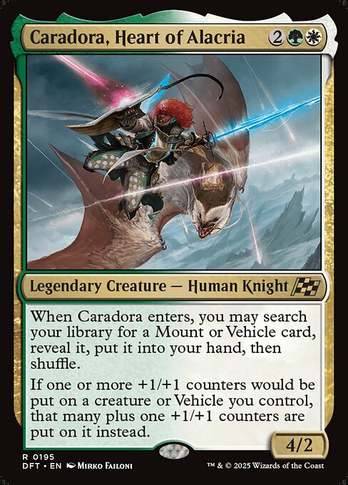 Caradora, Heart of Alacria — DFT #195 normal Magic card