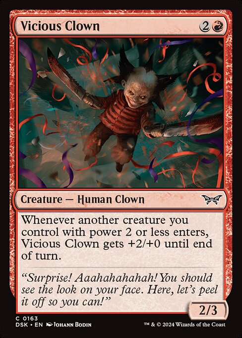 Vicious Clown — DSK #163 normal Magic card