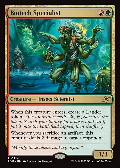 Biotech Specialist — EOE #214 normal Magic card