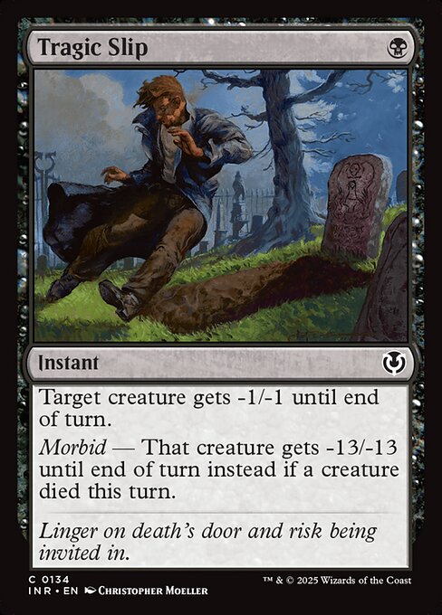 Tragic Slip — INR #134 normal Magic card