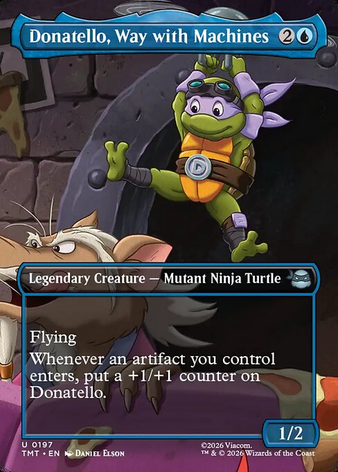 Donatello, Way with Machines — TMT #197 normal Magic card