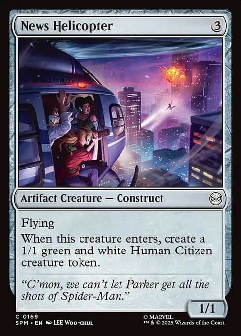 News Helicopter — SPM #169 normal Magic card