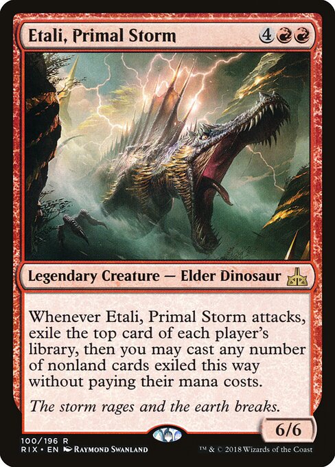 Etali, Primal Storm — RIX #100 normal Magic card