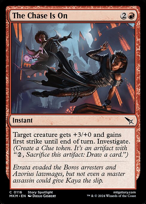 The Chase Is On — MKM #116 normal Magic card
