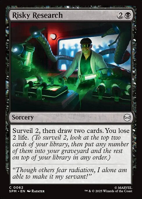 Risky Research — SPM #62 normal Magic card