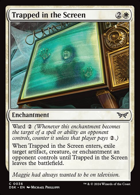 Trapped in the Screen — DSK #36 normal Magic card