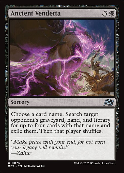 Ancient Vendetta — DFT #75 normal Magic card