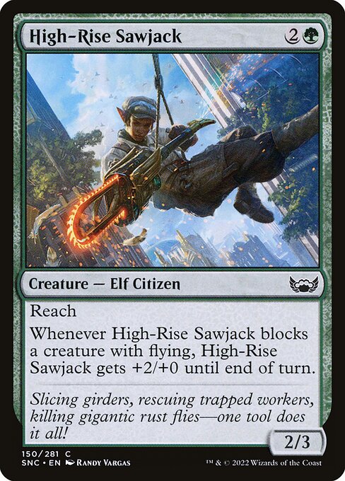 High-Rise Sawjack — SNC #150 normal Magic card
