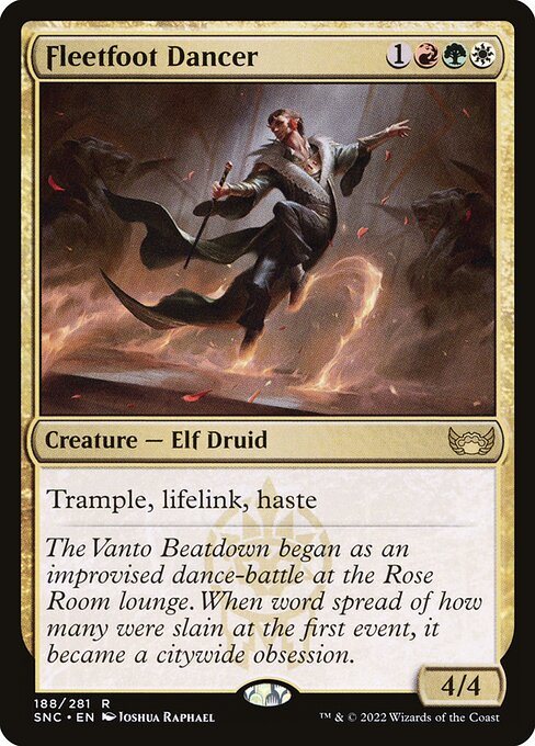 Fleetfoot Dancer — SNC #188 normal Magic card