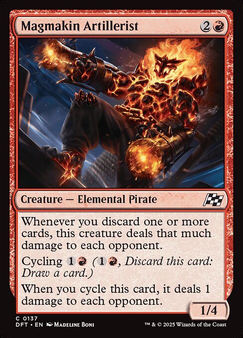 Magmakin Artillerist — DFT #137 normal Magic card