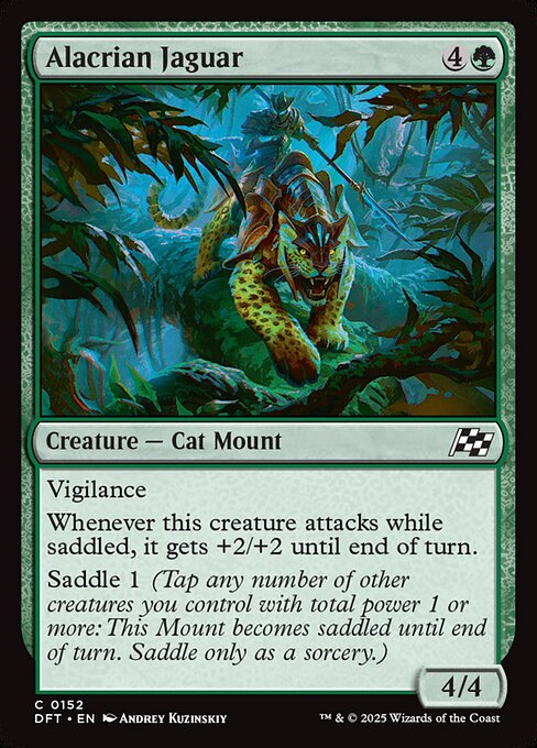 Alacrian Jaguar — DFT #152 normal Magic card