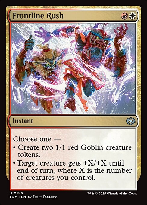 Frontline Rush — TDM #186 normal Magic card