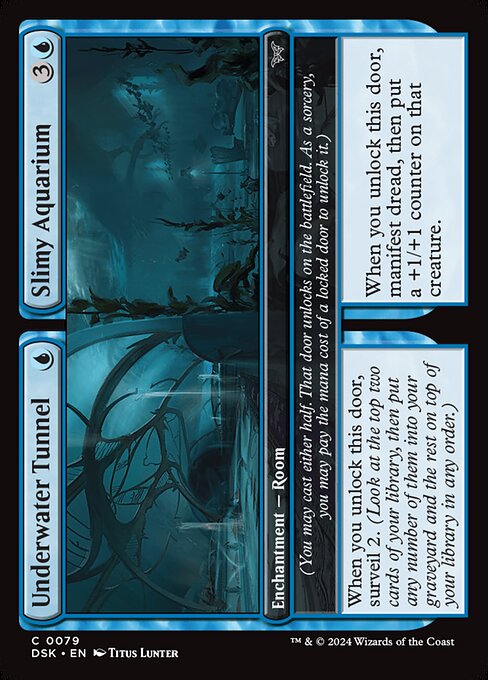 Underwater Tunnel // Slimy Aquarium — DSK #79 normal Magic card