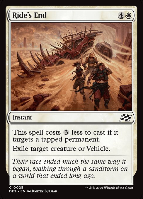 Ride's End — DFT #25 normal Magic card