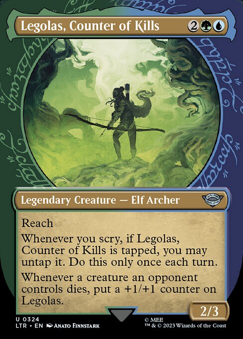 Legolas, Counter of Kills — LTR #324 normal Magic card