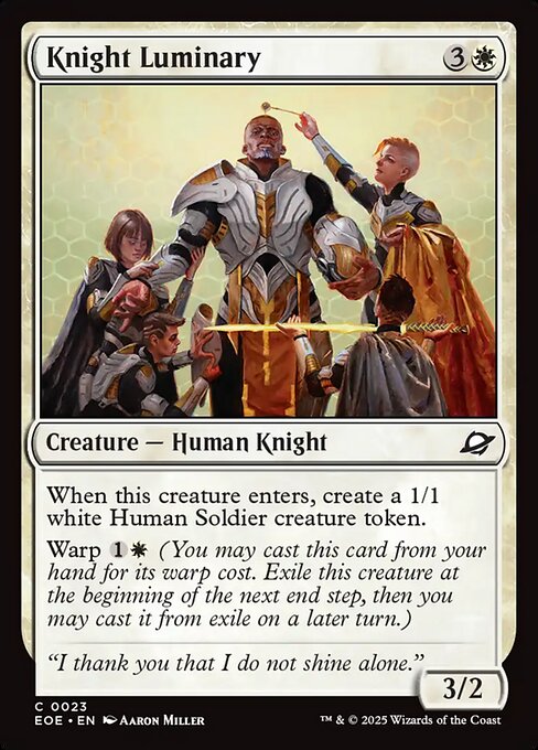 Knight Luminary — EOE #23 normal Magic card