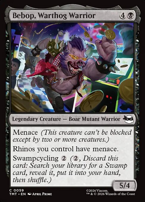 Bebop, Warthog Warrior — TMT #59 normal Magic card