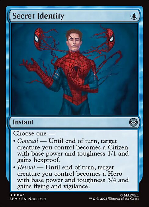 Secret Identity — SPM #43 normal Magic card