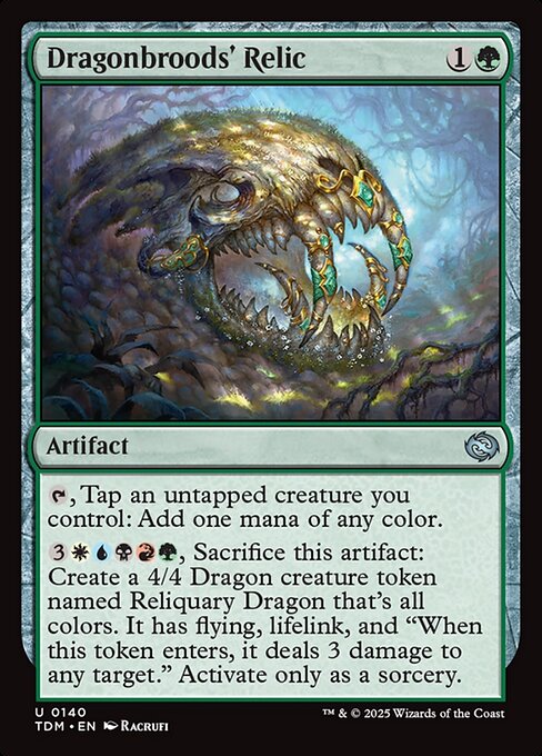 Dragonbroods' Relic — TDM #140 normal Magic card