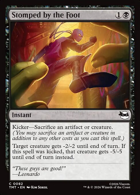 Stomped by the Foot — TMT #82 normal Magic card