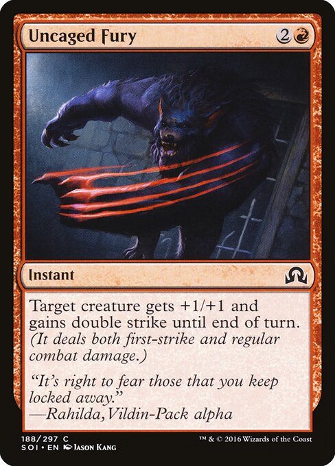 Uncaged Fury — SOI #188 normal Magic card