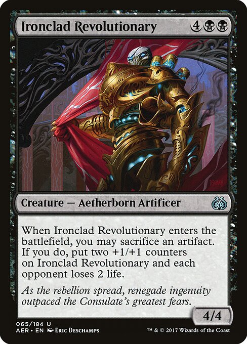 Ironclad Revolutionary — AER #65 normal Magic card