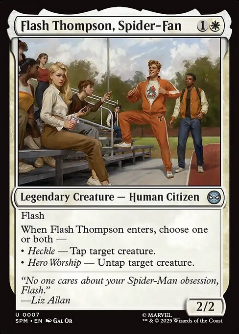 Flash Thompson, Spider-Fan — SPM #7 normal Magic card