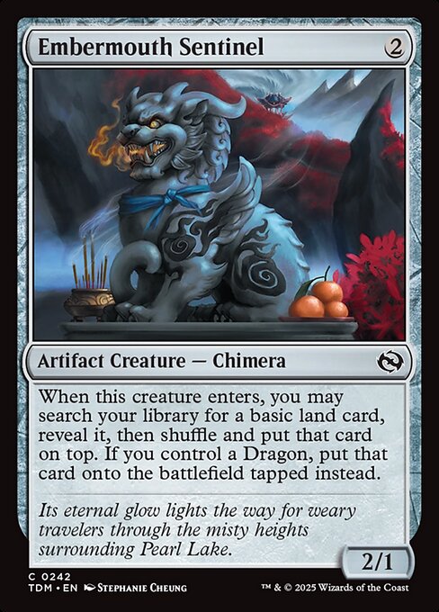 Embermouth Sentinel — TDM #242 normal Magic card
