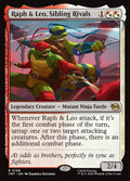 Raph & Leo, Sibling Rivals — TMT #166 normal Magic card