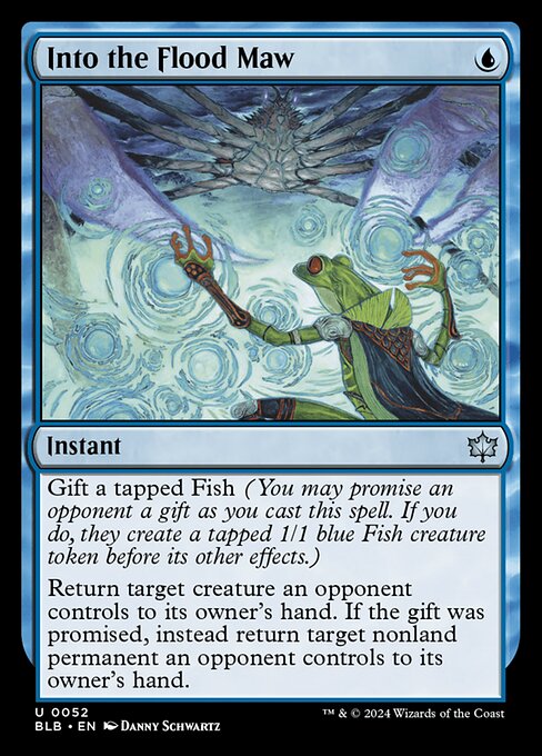 Into the Flood Maw — BLB #52 normal Magic card