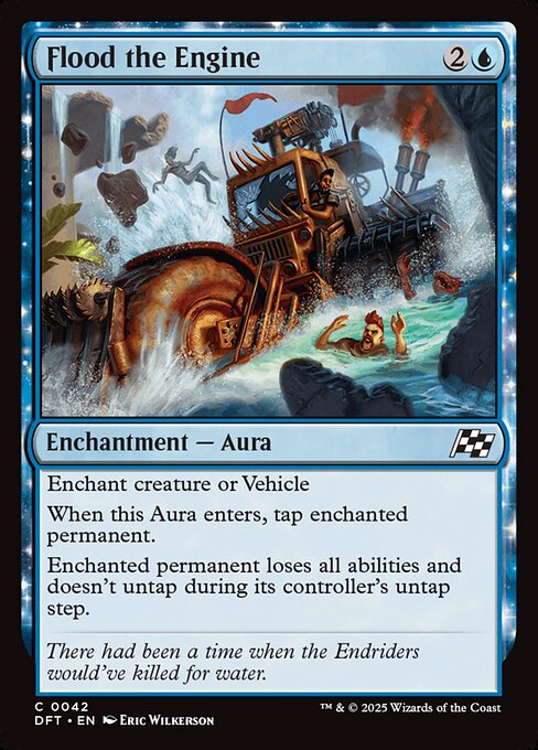 Flood the Engine — DFT #42 normal Magic card