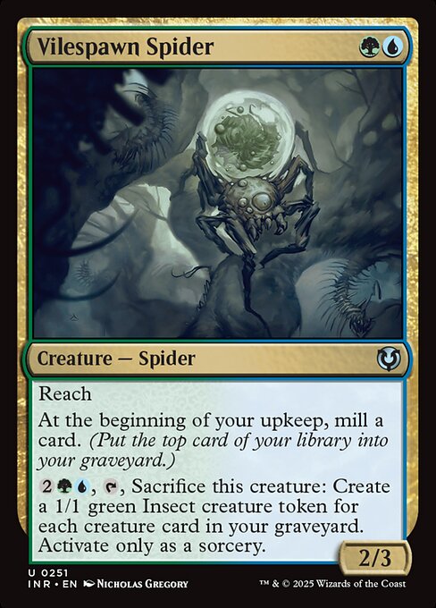 Vilespawn Spider — INR #251 normal Magic card
