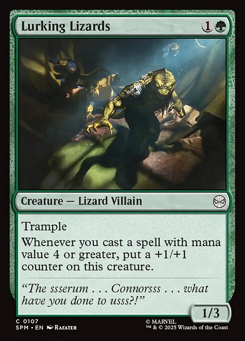 Lurking Lizards — SPM #107 normal Magic card