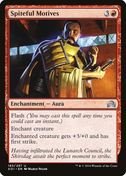 Spiteful Motives — SOI #183 normal Magic card
