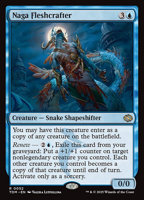 Naga Fleshcrafter — TDM #52 normal Magic card