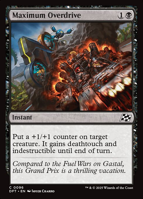 Maximum Overdrive — DFT #96 normal Magic card
