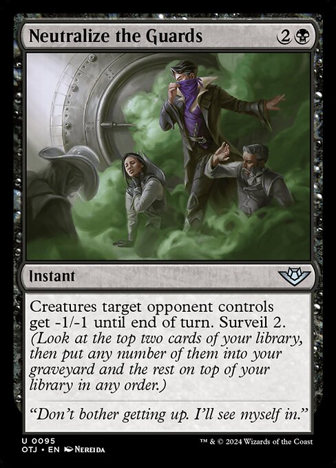 Neutralize the Guards — OTJ #95 normal Magic card