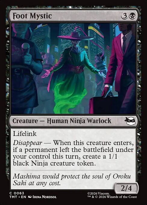 Foot Mystic — TMT #63 normal Magic card