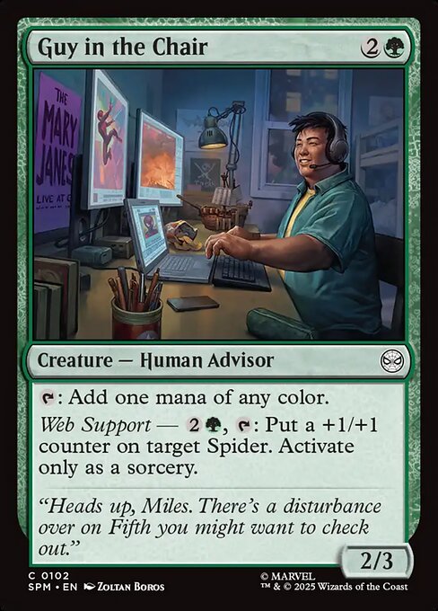 Guy in the Chair — SPM #102 normal Magic card